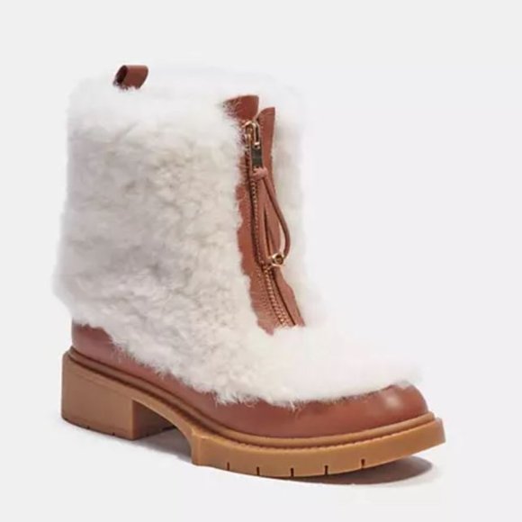 COACH Leona Shearling Boot - Only worn once, mint condition - Picture 3 of 7